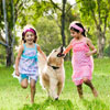 Kids Playing With a Dog